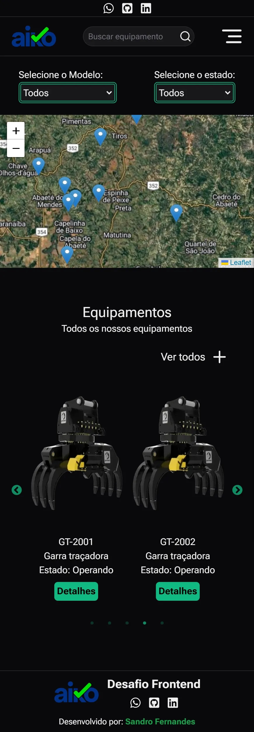 imagem de Gestão de Equipamentos